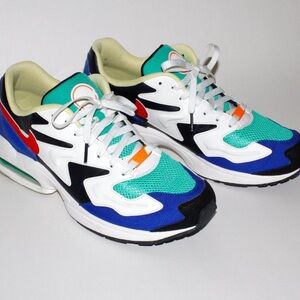 Nike Blue and Green Athletic Sneakers